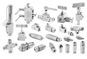 High pressure valves and fittings